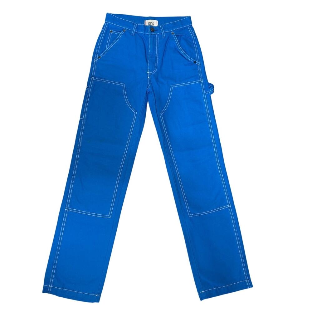 Urban Outfitters BDG Pants Womens 24 Blue Bella Baggy Utility Carpenter Canvas